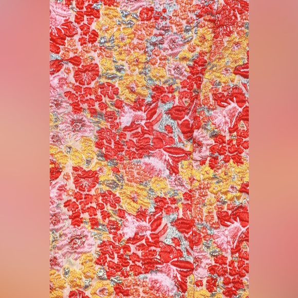 Lulu’s Ellarina Pink Multi Metallic Tie-Strap Two-Piece Midi Dress in Size Small - Picture 6 of 16